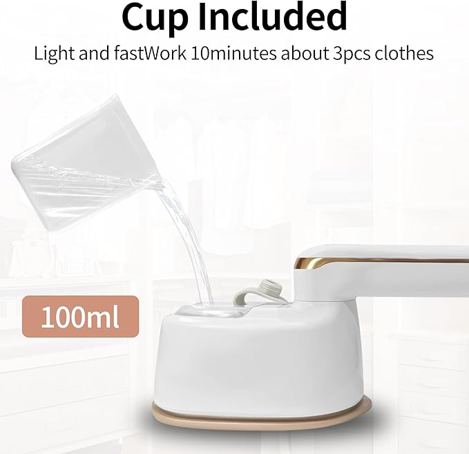 Travel Mini Steam Iron: Handheld Portable Small Clothing Electric Steam Ironing Machine, Suitable for Travel, College Dormitory, Home Essential
