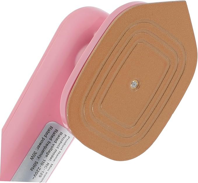 Mini Electric Steam Iron – Portable Handheld Iron for Travel & Home – Adjustable Heat, Dry/Wet Dual Use (Pink)