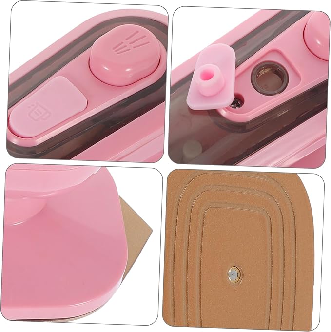 Mini Electric Steam Iron – Portable Handheld Iron for Travel & Home – Adjustable Heat, Dry/Wet Dual Use (Pink)
