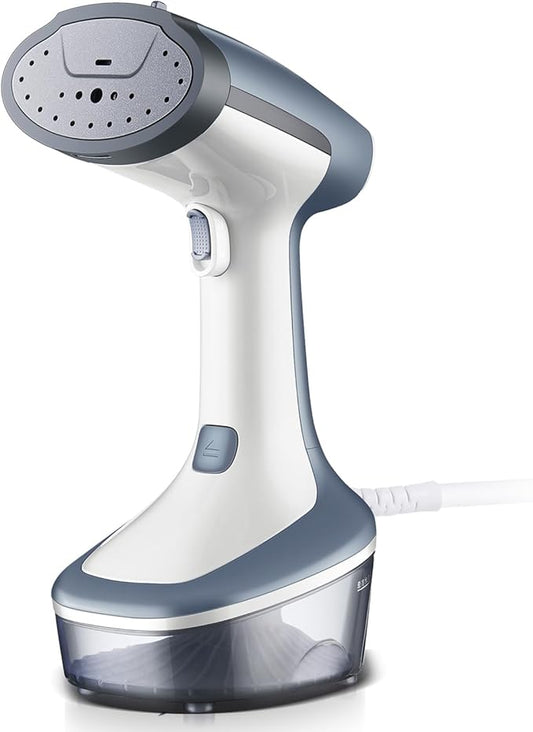 Steamer for Clothes, 2 Modes Steam Iron Garment & Fabric Wrinkle Remover, 30-Second Fast Heat Up, 300ml Detachable Water Tank, 25 Minutes Continuous Steam for Home, Office and Travel